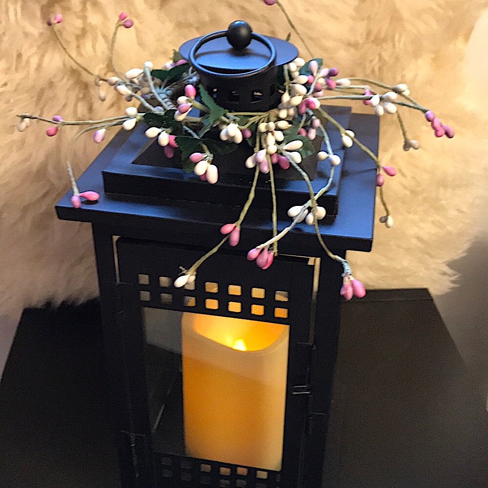 Candle lit lantern